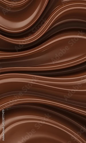 Wallpaper Mural 3d Abstract Flowing Liquid Chocolate Wave Background Texture Torontodigital.ca