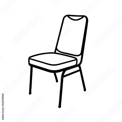 Wallpaper Mural silhouette image of a chair with a transparent background Torontodigital.ca