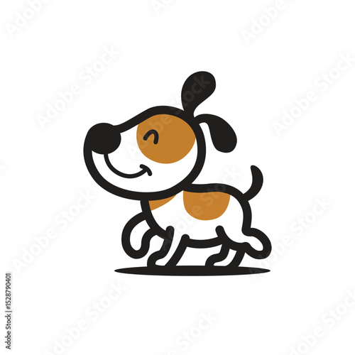 dog vector concept logo template design