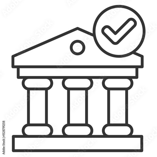 Admission Outline Icon Element For Design