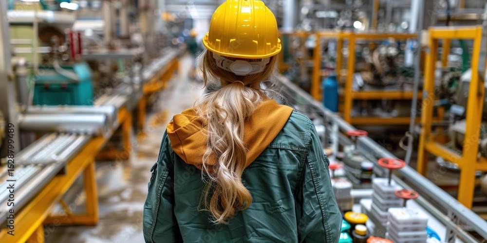 Fototapeta premium workers in warehouse
