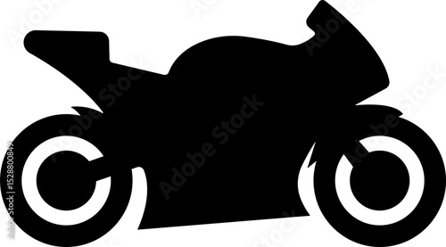 motorcycle and motorbike icon in flat isolated on transparent background