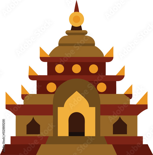 taj mahal vector illustration