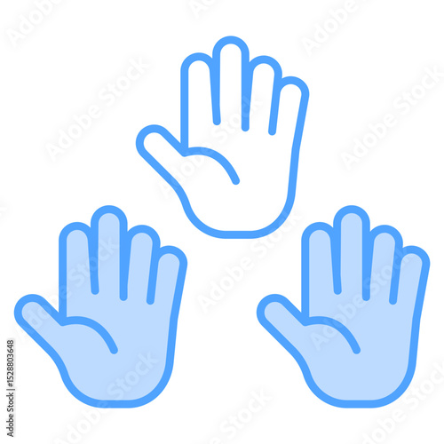 Participation Blue Icon Element For Design