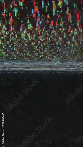 Abstract Glitch Background: Colorful Digital Noise