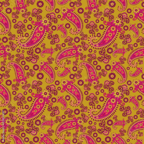 elegant paisley pattern for wallpaper background and textile beautiful paisley originated in persia and paisley is popular in Iran india scotland this paisley design is good for dress shawl scarf rida