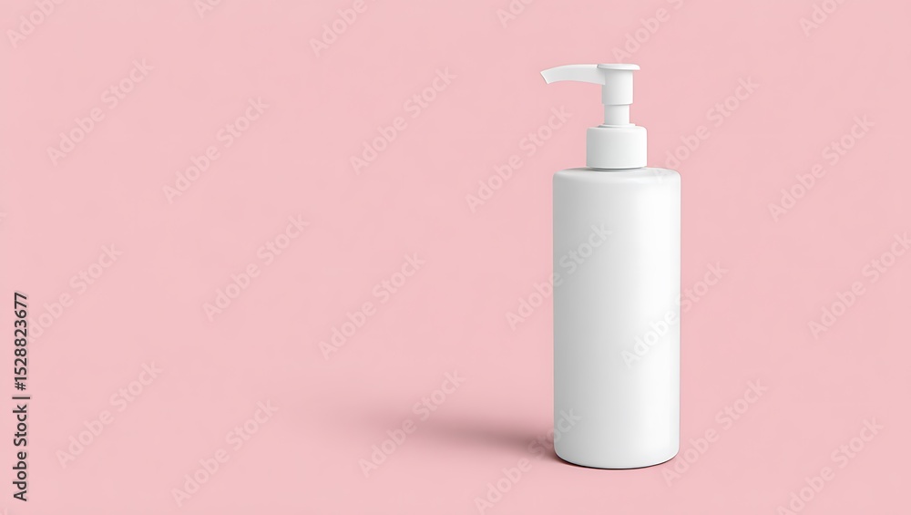 Elegant White Pump Bottle Mockup Perfect for Skincare or Lotion Packaging Design Elegant White Pump Bottle Mockup Perfect for Skincare or Lotion Packaging Design