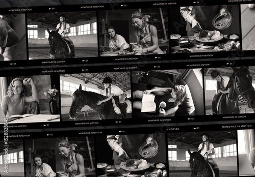 Film Strip Negative Photo Collage Template