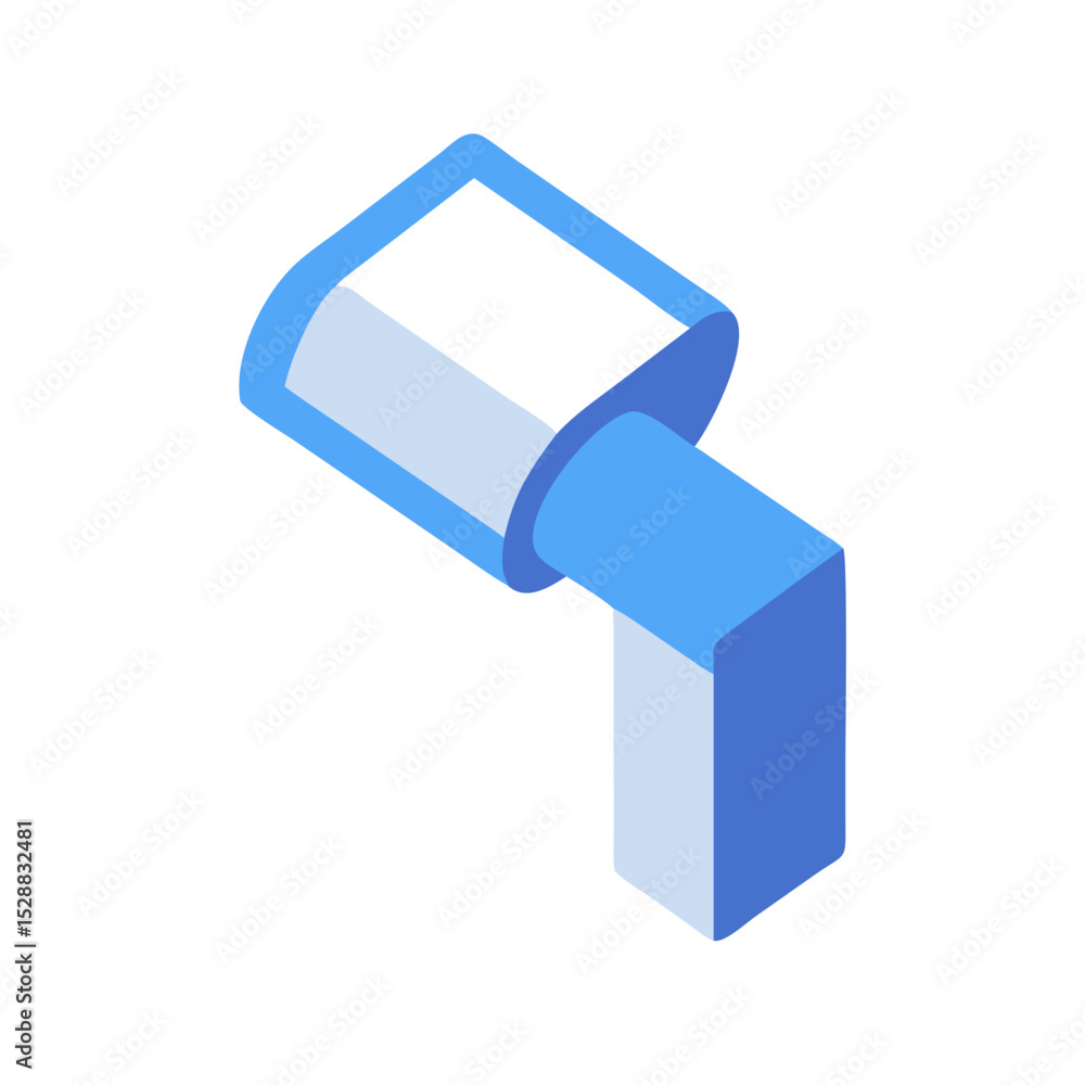 Obraz premium Modern Leak Sensor Device Angled View Isolated illustration