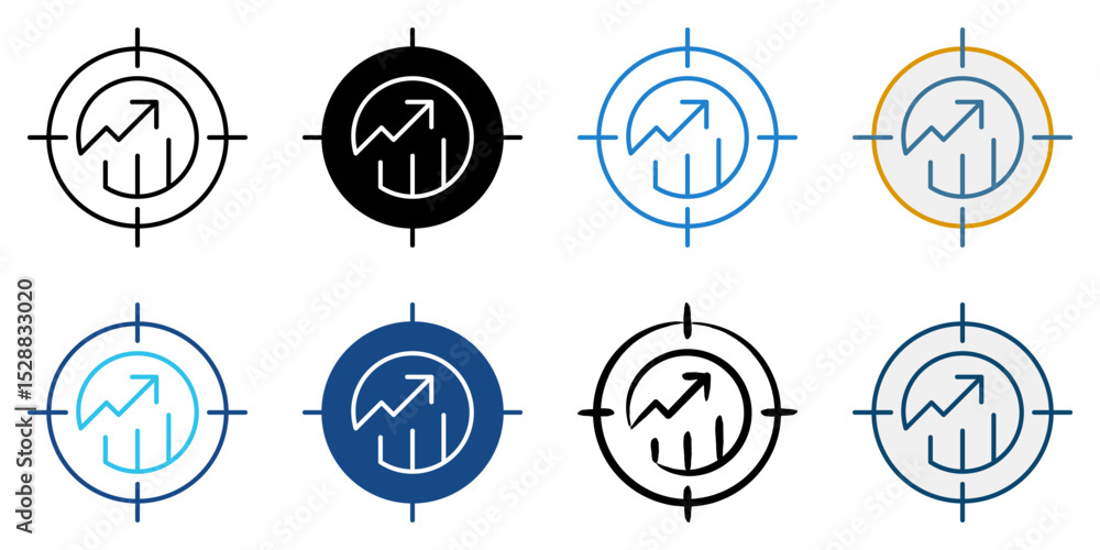 Accurate icon set multiple style collection Accurate icon set multiple style collection