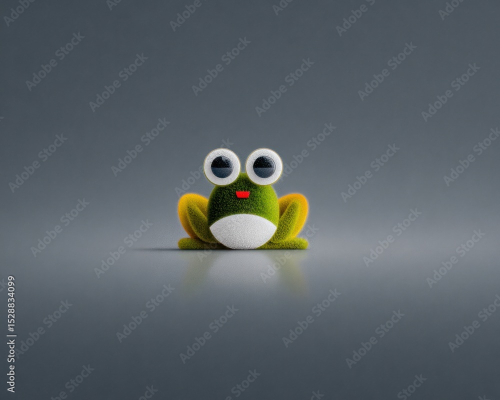 Obraz premium Cute cartoon frog
