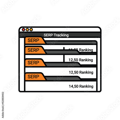 Serp tracking software interface illustration