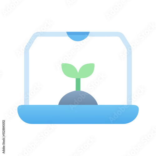 Smart Farming Device Top View Transparent