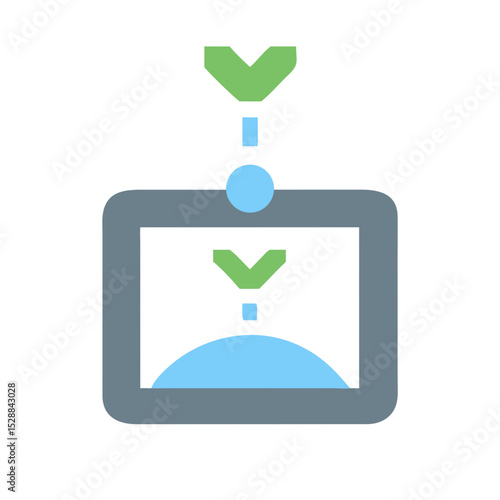 Smart Farming Gadget Top View Transparent illustration