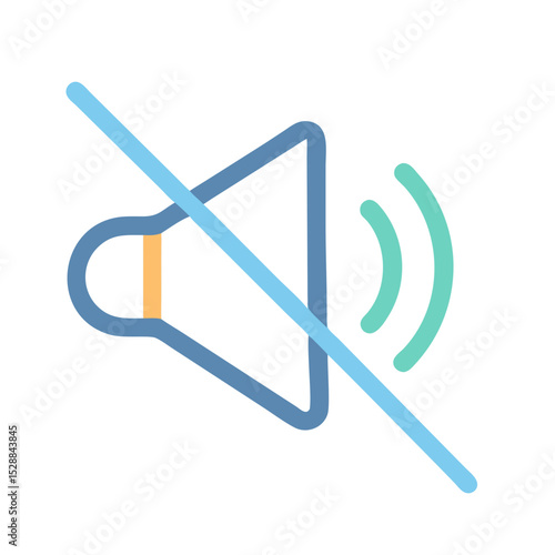 Smart Noise Reduction Solution Icon illustration Isolated Minimalist Design
