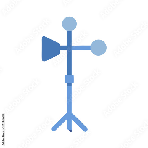 Weather Station illustration Cutout White Background