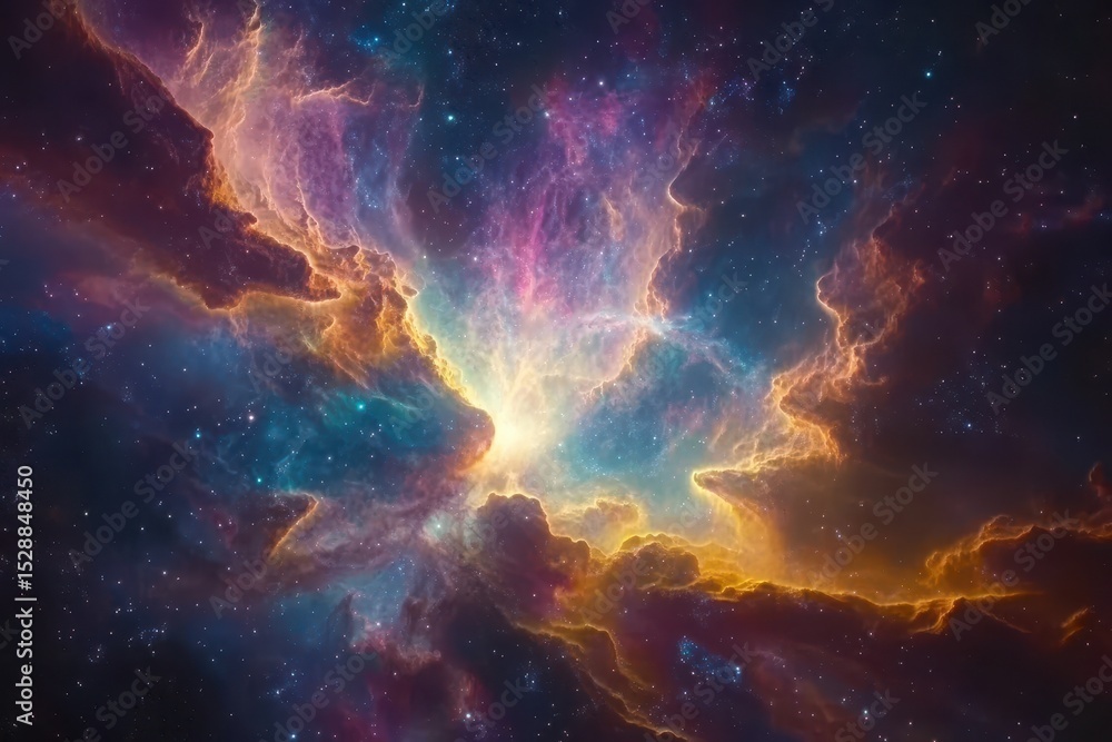 Colorful animated nebula background showcasing vibrant cosmic elements in deep space, A colorful animated space nebula background Created with some elements made with generative AI Colorful animated nebula background showcasing vibrant cosmic elements in deep space, A colorful animated space nebula background Created with some elements made with generative AI