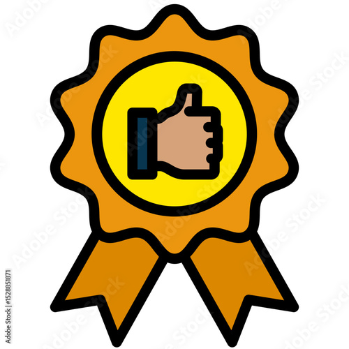 Like Label Outline Flat Icon, Fashion Shopping Store Element Outline Flat Icon