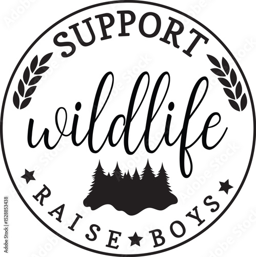 support wildlife for mommy and boys
