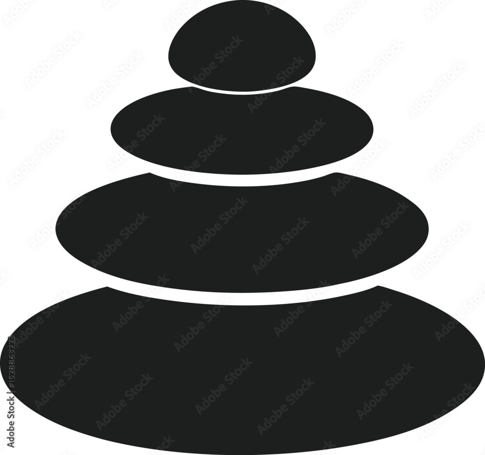 Spa stones vector illustration on transparent background. Spa stones vector illustration on transparent background.