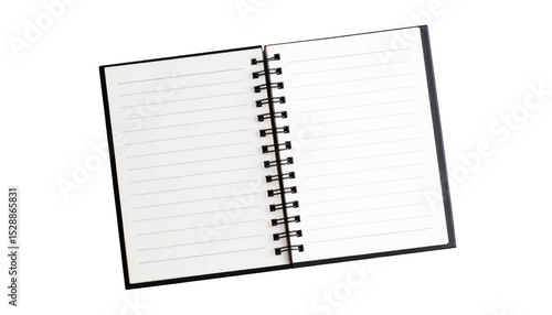 Blank spiral bound notebook