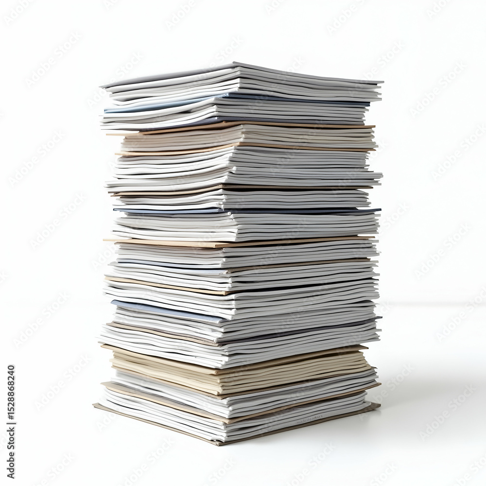 Stacked Notebooks on White Surface for Organization and Study Stacked Notebooks on White Surface for Organization and Study