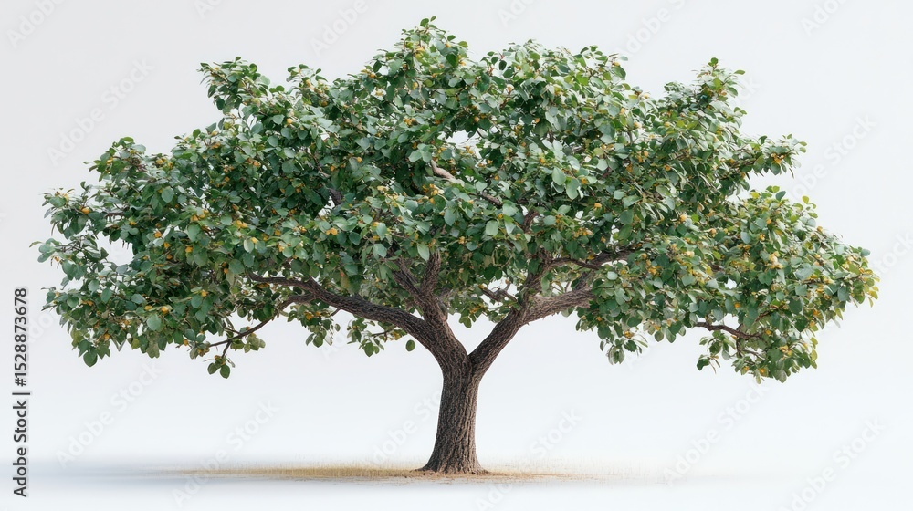 Obraz premium Lush tree with fruit, isolated