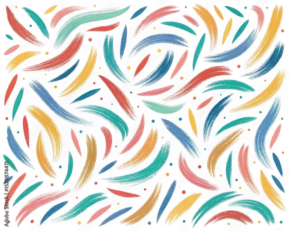 Obraz premium Bright multicolored stripes on a white background