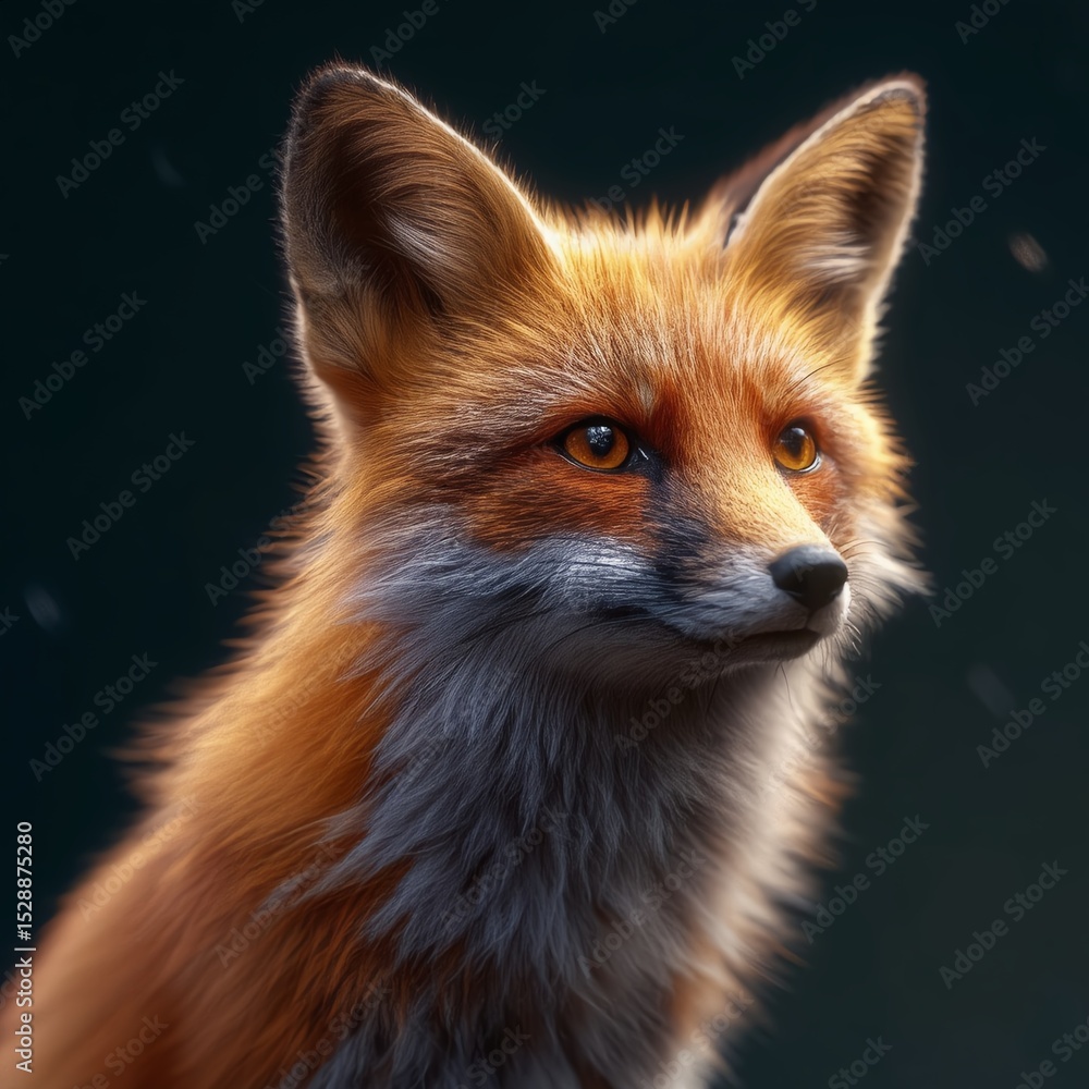Fototapeta premium red fox portrait