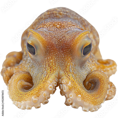 Dumbo octopus isolated on transparent background.