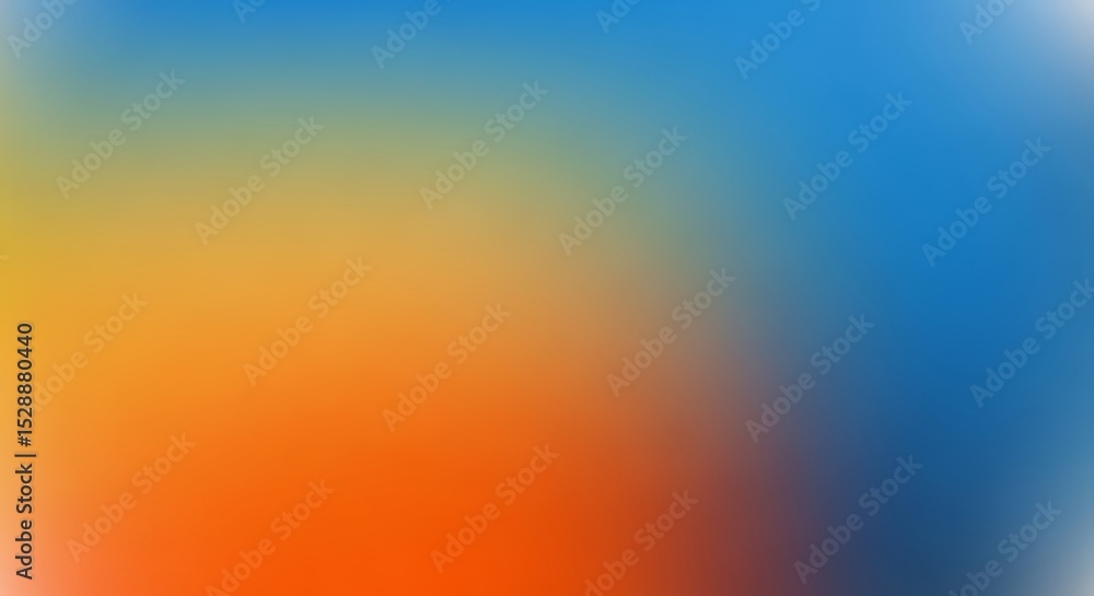 Naklejka premium Gradient Colors Abstract Background Sky Blue to Sunset Orange Smooth Transition Modern Digital Art Blended Shades
