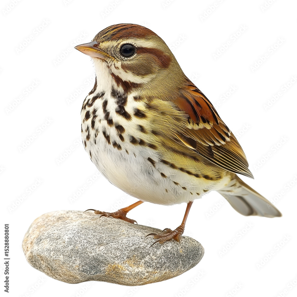 Fototapeta premium Ovenbird isolated on transparent background.