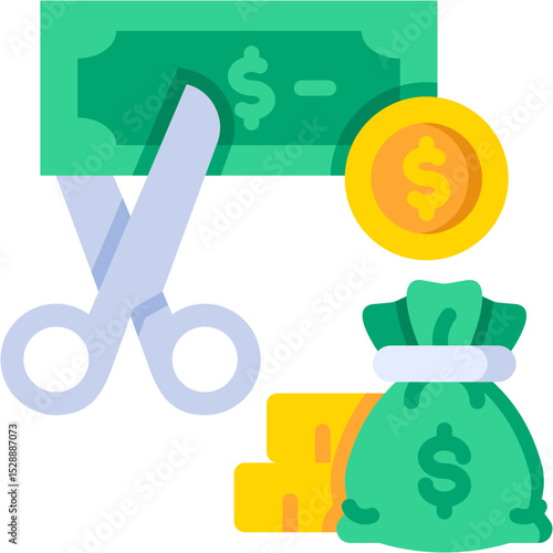 Budget Cut Icon