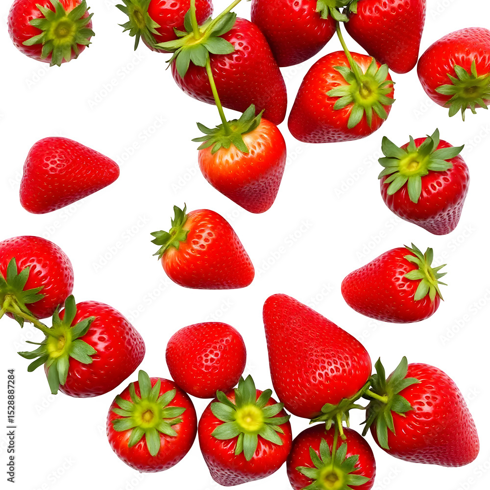 set of strawberries set of strawberries