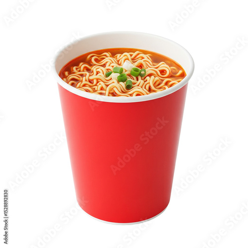 Orange Cup of Instant Noodles