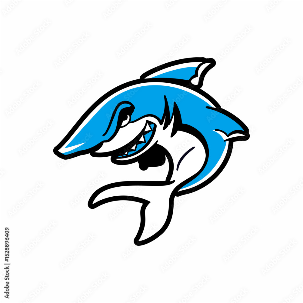 Fototapeta premium shark vector illustration