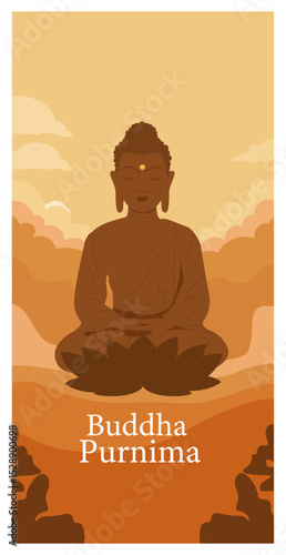 Buddha Purnima Vesak Celebration Vector Collection-01