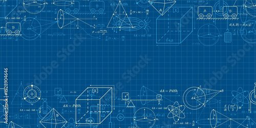 School background in physics and mathematics .Formulas and drawings. Scientific research.