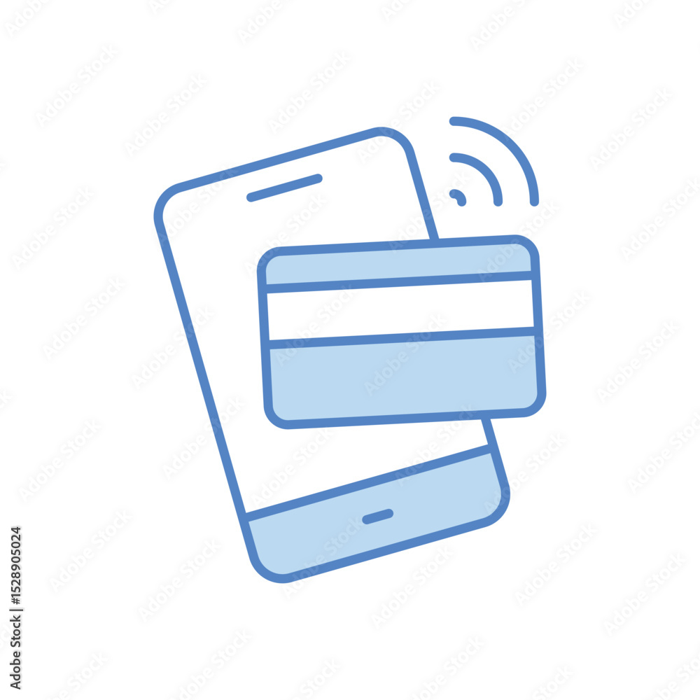 Nfc Icon vector stock illustration Nfc Icon vector stock illustration