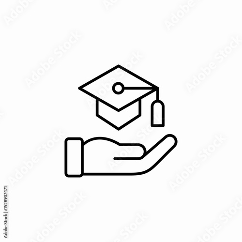 study insurance icon sign vector