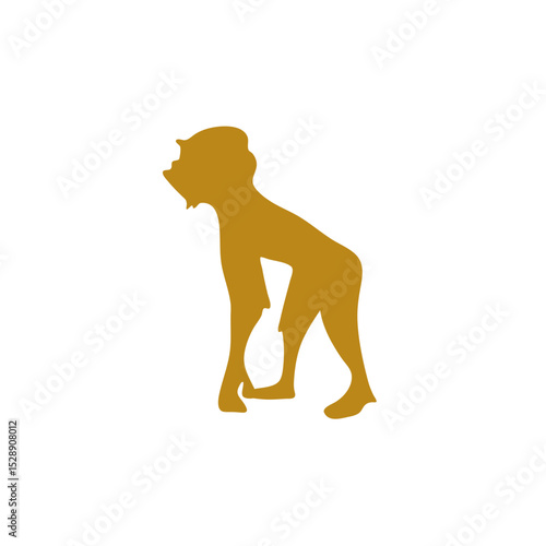 Hand drawn human evolution illustration 