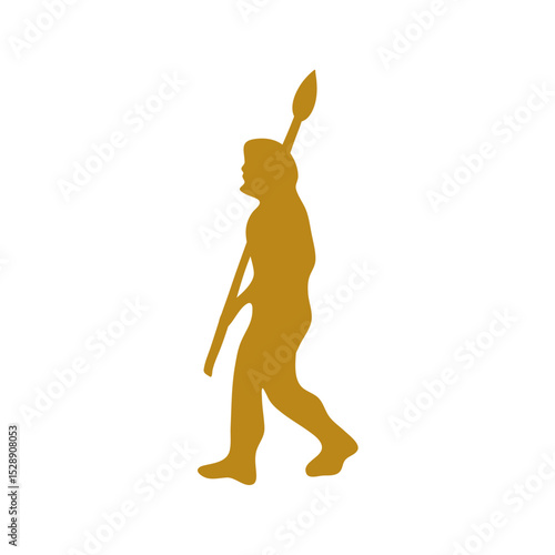Hand drawn human evolution illustration 