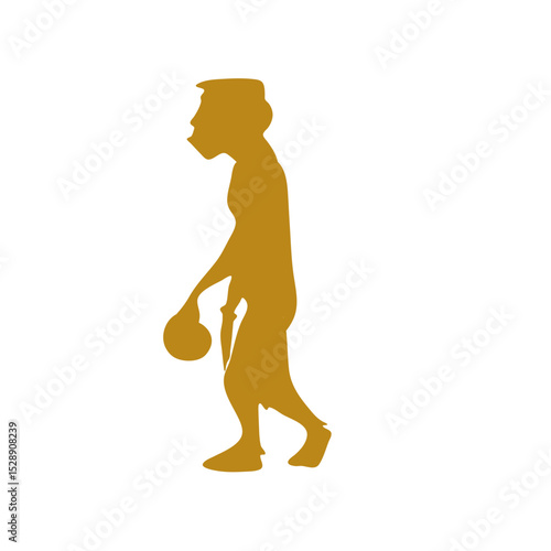 Hand drawn human evolution illustration 