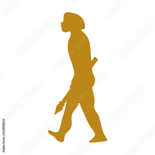 Hand drawn human evolution illustration 