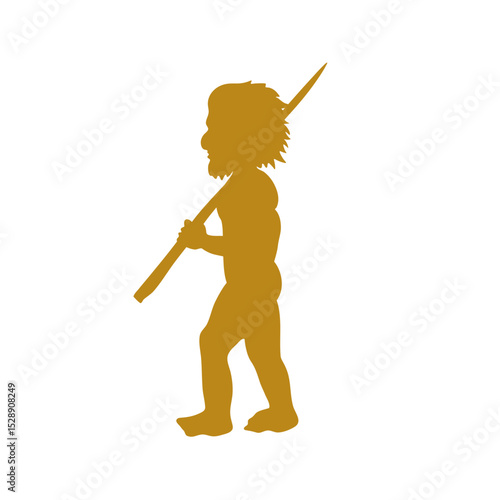 Hand drawn human evolution illustration 