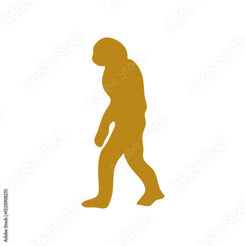 Hand drawn human evolution illustration 