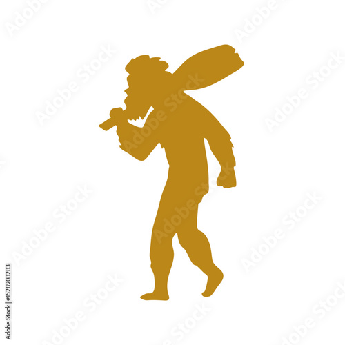 Hand drawn human evolution illustration 