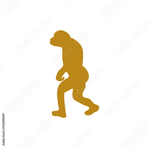 Hand drawn human evolution illustration 