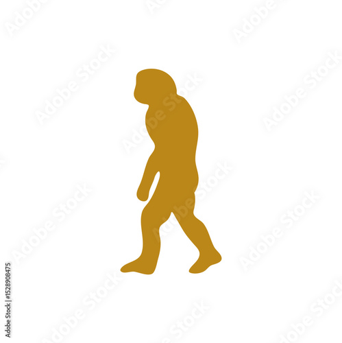 Hand drawn human evolution illustration 