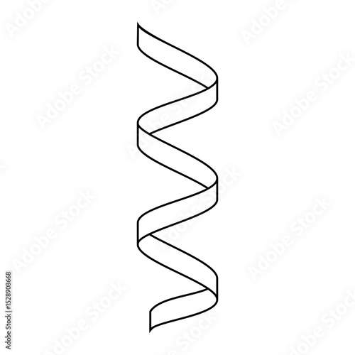 Ribbon icon vector set. Ribbon curl illustration sign collection. Ribbon symbol or logo.